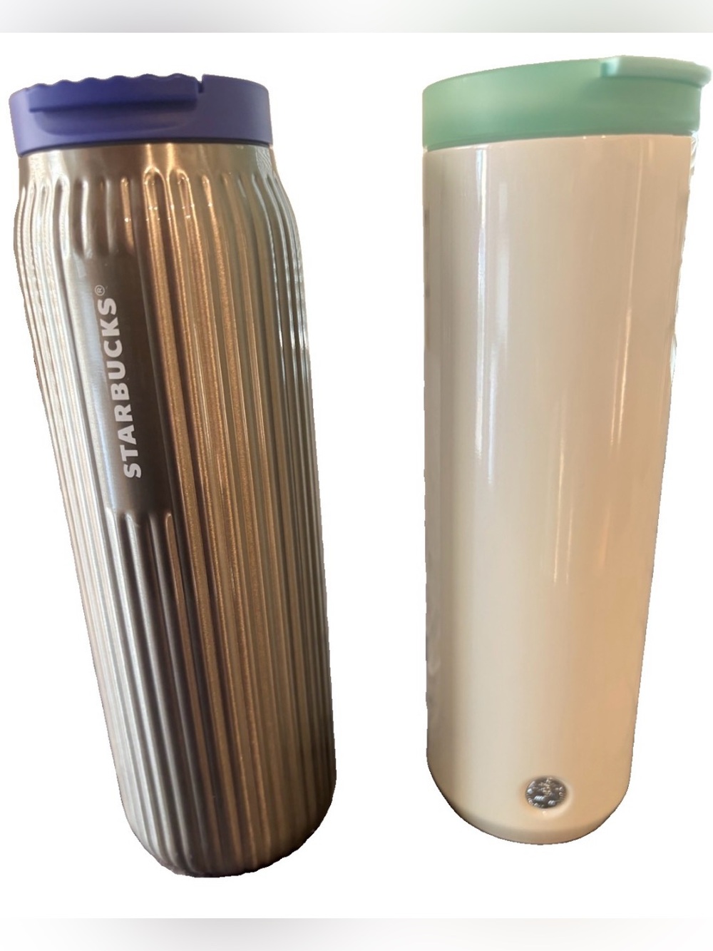Lot of 2 Starbucks 2023 Insulated Stainless Steel 16 oz Travel Tumblers
